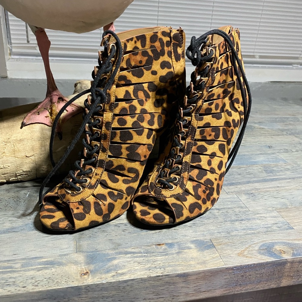 Cute animal print heels